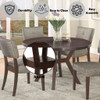 Drake - 5 Pieces Dining Room Set - Espresso / Gray Drake - 5 Pieces Dining Room Set - Espresso / Gray