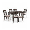 Claudia II - Weathered 7 Pieces Dining Room Set - Gray