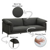 Tadi - Top Grain Leather Sofa - Black Tadi - Top Grain Leather Sofa - Black
