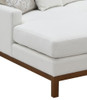 Valiant - Chenille Sectional Sofa With 4 Pillows - Ivory Valiant - Chenille Sectional Sofa With 4 Pillows - Ivory