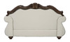Pierce - Loveseat With 3 Pillows - Beige / Cherry