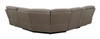 Kantu - Synthetic Leather Motion Sectional Sofa - Brown