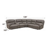 Kantu - Synthetic Leather Motion Sectional Sofa - Brown Kantu - Synthetic Leather Motion Sectional Sofa - Brown