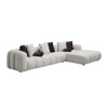 Manilla - Sectional Sofa With 8 Pillows - Ivory White Manilla - Sectional Sofa With 8 Pillows - Ivory White