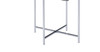Adelae - End Table - Gray / Chrome