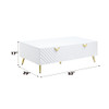 Gaines - High Gloss Coffee Table - White Gaines - High Gloss Coffee Table - White