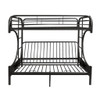 Eclipse - Twin Long Queen Futon Bunk Bed - Black
