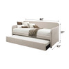 Jagger - Twin Daybed With Trundle - Fog Jagger - Twin Daybed With Trundle - Fog