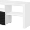Buck II - High Gloss TV Stand - White / Black