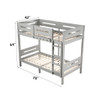 Edah - Twin Twin Bunk Bed - Gray Edah - Twin Twin Bunk Bed - Gray
