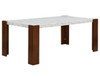 Hettie - Dining Table With Engineered Stone Top - Brown Hettie - Dining Table With Engineered Stone Top - Brown
