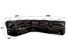 Saul - Power Recliner Sectional Sofa With USB Port Cupholder Console Saul - Power Recliner Sectional Sofa With USB Port Cupholder Console