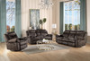 Zubaida - Two Tone Velvet 3 Piece Recliner Living Room Set