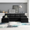 Modern U-Shaped Sectional Sofa With Waist Pillows, 6 Seat Upholstered Symmetrical Sofa Furniture, Sleeper Sofa Couch With Chaise Lounge For Living Room Modern U-Shaped Sectional Sofa With Waist Pillows, 6 Seat Upholstered Symmetrical Sofa Furniture, Sleeper Sofa Couch With Chaise Lounge For Living Room