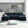 Modern U-Shaped Sectional Sofa With Waist Pillows, 6 Seat Upholstered Symmetrical Sofa Furniture, Sleeper Sofa Couch With Chaise Lounge For Living Room Modern U-Shaped Sectional Sofa With Waist Pillows, 6 Seat Upholstered Symmetrical Sofa Furniture, Sleeper Sofa Couch With Chaise Lounge For Living Room
