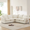 Modern L Shape Modular Sofa, 5 Seat Chenille Sectional Couch Set With 2 Pillows Included, Freely Combinable Indoor Funiture For Living Room, Apartment, Office Modern L Shape Modular Sofa, 5 Seat Chenille Sectional Couch Set With 2 Pillows Included, Freely Combinable Indoor Funiture For Living Room, Apartment, Office