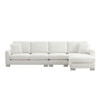 Modern Oversized Sectional Sofa, L-Shaped Luxury Couch Set With 2 Free Pillows, 5 Seat Chenille Indoor Furniture With Chaise For Living Room