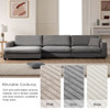 Oversized Corduroy Sectional Sofa, L Shaped Cloud Couch With USB Charging Port, Cup Holder, Deep Seat Sofa Bed With 50" Chaise, Comfy Indoor Furniture For Living Room Oversized Corduroy Sectional Sofa, L Shaped Cloud Couch With USB Charging Port, Cup Holder, Deep Seat Sofa Bed With 50" Chaise, Comfy Indoor Furniture For Living Room