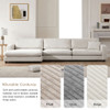 Oversized Corduroy Sectional Sofa, L Shaped Cloud Couch With USB Charging Port, Cup Holder, Deep Seat Sofa Bed With 50" Chaise, Comfy Indoor Furniture For Living Room Oversized Corduroy Sectional Sofa, L Shaped Cloud Couch With USB Charging Port, Cup Holder, Deep Seat Sofa Bed With 50" Chaise, Comfy Indoor Furniture For Living Room