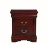 Louis Philippe - Nightstand, Elegant Design - Cherry