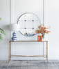 Traditional Decor Style Round Antique Glass Wall Mirror, Wall Decor For For Bathroom Entryway Console Lean Against Wall - Black