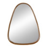 Irrgeular Mirror With Frame, Wall Mirror For Living Room Bathroom Entryway - Brown