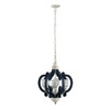 Wood Chandelier 6 Light Farmhouse Pendant Lighting Wood Hanging Light Fixture For Kitchen Living Dining Room, Bulb Not Included - Cream