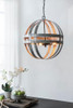 4 Light Galvanized Chandelier, Hanging Light Fixture With Adjustable Chain For Kitchen, Bulb Not Included - Gray