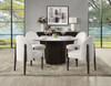 Clayten - Around Dining Table - Marble / Espresso