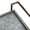 Percy Galvanized Metal Bar Cart - Gray