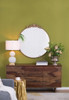 Classic Design Mirror With Baroque Inspired Frame For Bathroom, Entryway Console Lean Against Wall