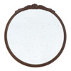 Round Hand Carved Rose Antique Mirror Frame, Wall Mirror For Live Space
