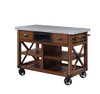 Kailey - Kitchen Cart - Antique Oak