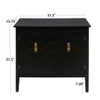 Vintage Style 2 Door Wooden Sideboard Cabinet For Living Room, Dining Room, Or Office - Black Wood