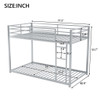 Metal Bunk Bed, Low Bunk Bed With Ladder