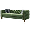 Chesterfield - Modern Tufted Velvet Living Room Sofa, 84.25''W Couch Chesterfield - Modern Tufted Velvet Living Room Sofa, 84.25''W Couch