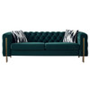 Chesterfield - Modern Tufted Velvet Living Room Sofa, 84.25''W Couch Chesterfield - Modern Tufted Velvet Living Room Sofa, 84.25''W Couch