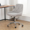 Adjustable And Space-Saving Chair With Golden Electroplated Legs