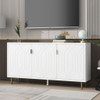 Modern TV Stand With 3 Doors And Adjustable Shelves
