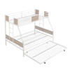 Modern Metal Bunk Bed With Dual Side Ladder And Metal Desig