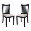 Modern Dining Chair, Wooden Back, Cushion Seats (Set of 2) Modern Dining Chair, Wooden Back, Cushion Seats (Set of 2)