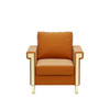 Shiny Chair With High-Resilience Foam And Durable Metal Legs