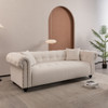 Vintage Medieval Style Sofa, Chesterfield Design, With 2 Throw Pillows