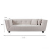Mid-Century Modern Style Sofa With Velvet Fabric And Solid Wood Feet For 2 People