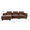 Mid-Century Modern 3 Seater Sofa With Recliner