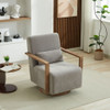 Swivel Modern Upholstered Accent Chair With Armrests