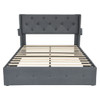 Bed With Gas Lift Storage, USB Ports