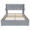 Bed With Gas Lift Storage, USB Ports