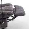 Modern Swivel Gliding Recliner Chair With Rocking Function And Phone Holder, Large Comfortable