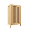 Bamboo Freestanding Storage Cabinet With Door And Shelf For Bathroom, Living Room, Kitchen - Natural / Natural Wood